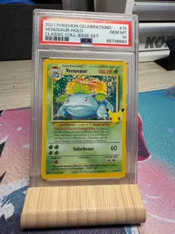 Venusaur Celebrations Classic Collection 15/102 - PSA 10 Gem Mint Pokemon TCG - Image 1