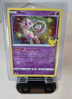 Mew Holo Pokemon TCG 25th Anniversary Celebrations Holo Rare 011/025 Near Mint! - Image 1