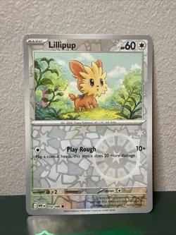 Lillipup Reverse Holo - SV: White Flare 074/086 - NM Pokemon - Image 1