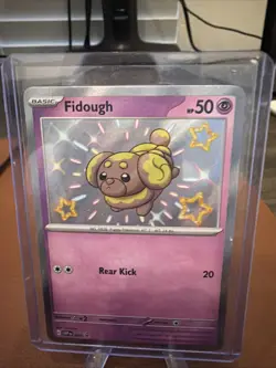 Fidough SVP069 Black Star Promos Paldean Fates Shiny Holo Pokemon TCG 2024 NM!! - Image 1
