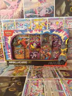 Pokemon TCG: Mega Lucario ex Premium Figure Collection Box Factory. Sealed - Image 1