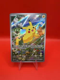 Pokemon Pikachu Promo SVP088 Scarlet and Violet Black Star Holo NM - Image 1