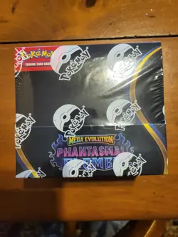 Sealed Pokemon Phantasmal Flames Booster Box In Hand! - Image 1