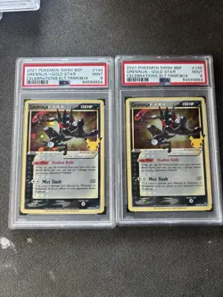 2021 POKEMON SWSH BLACK STAR PROMO #144 GRENINJA-GOLD STAR PSA 9 Lot Of 2 - Image 1