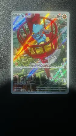 Riolu Pokemon Center Stamped Black Star Promo 010 Mega Evolution Minty - Image 1