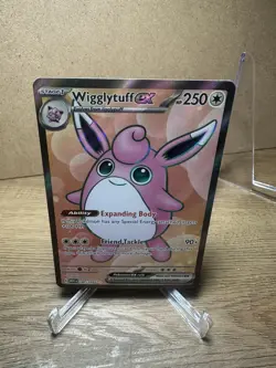Pokemon TCG Wigglytuff EX 187/165 Scarlet and Violet 151 Full Art Ultra Rare - Image 1