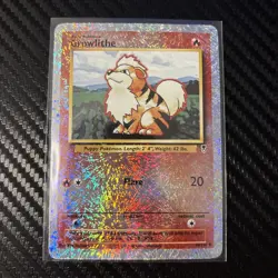 2002 Pokemon Lengendary Collection Growlithe Reverse Holo 45/110 - Image 1