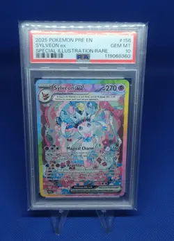 2025 Sylveon Pokemon EX Special Illustration Rare #156 PSA 10 Gem Mint - Image 1