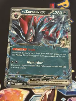 🔥Pokemon N's Zoroark EX Double Rare Holo 098/159 SV09 Journey Together NM+🔥 - Image 1