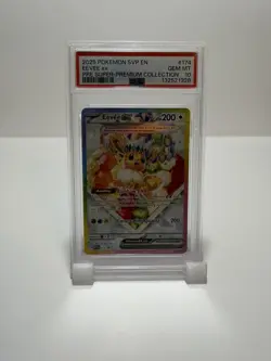 2025 POKEMON SVP EN-SV BLACK STAR PROMO #174 EEVEE EX PSA 10 - Image 1