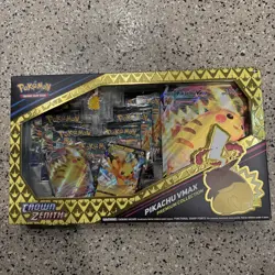 Pokemon TCG Crown Zenith Pikachu VMAX Factory Sealed Special Collection Box - Image 1