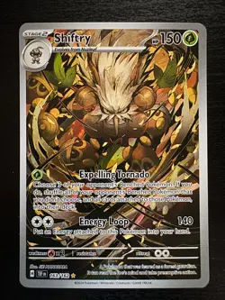 Pokemon - Shiftry Illustration Rare - 163/162 - Temporal Forces - NM Raw - IR - Image 1