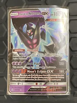 Pokemon TCG Dawn Wings Necrozma GX 63/156 Jumbo Promo - Near Mint - Image 1