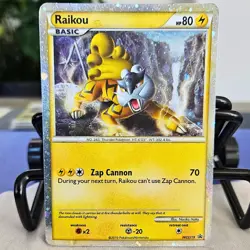 Raikou Holo - Black Star Promo - LP HGSS19 - Pokemon TCG READ - Image 1