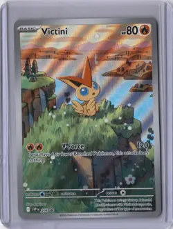 Victini 208 Scarlet & Violet Promo Black Blot White Flare Pokemon Trading Card - Image 2
