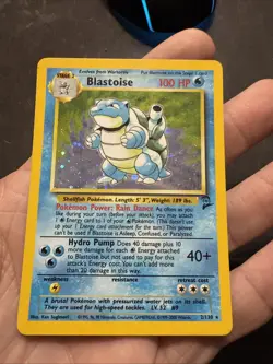 Pokemon Base Set 2 Blastoise Card 2/130 Holo Rare Vintage 🔥 - Image 1