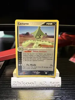 Cacturn 27/108 Ex Holo Prerelease STAMPED pokemon Card - Image 1