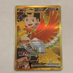 Pokemon TCG Ethan's Ho-Oh EX 239/182 Sv10: Destined Rivals Gold Holo Card NM - Image 2