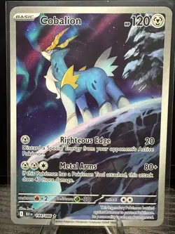 Cobalion 144/086 Sv: Black Bolt Illustration Rare Pokemon TCG Card NM - Image 1
