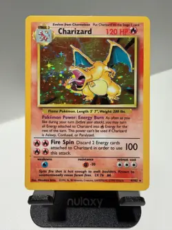 1999 Charizard Holo Base Set WOTC Pokemon Card #4/102 - MP - Image 1