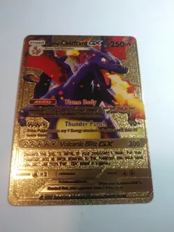 Pokemon Shining Charizard GX Textured Gold Foil Card 2019 Gamefreak NM/Mint - Image 2