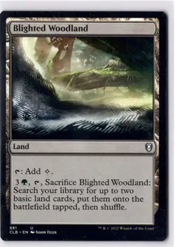 Blighted Woodland NM/M* Commander Baldur's Gate 881 ENGLISH mtg -UnltdCards - Image 1