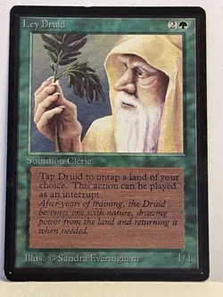 Ley Druid Beta LP MTG Magic the Gathering a - Image 1