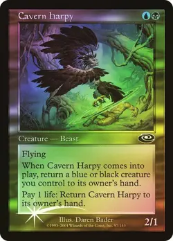 Planeshift MTG FOIL Cavern Harpy Magic - Image 1