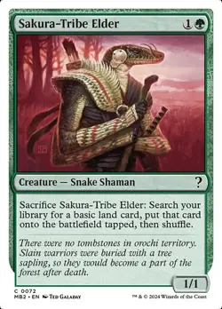 Sakura-Tribe Elder (White Border) - Mystery Booster 2 - C - #72 - NM - Image 1