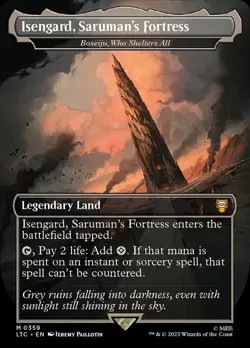 1x Isengard, Saruman's Fortress Light Play MTG Magic - Kid Icarus - - Image 1