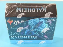 Magic The Gathering Kaldheim Sealed English Collector Booster Box 2021 Torn Wrap - Image 1