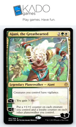 War of the Spark #184 Ajani, the Greathearted - Image 1