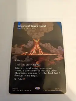 Volcano of Roku's Island Borderless FOIL MTG Avatar: TLA Eternal-Legal *ON HAND* - Image 1
