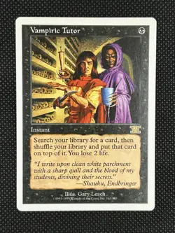 Magic The Gathering Vampiric Tutor (161) Classic: Sixth Edition Regular LP - Image 3