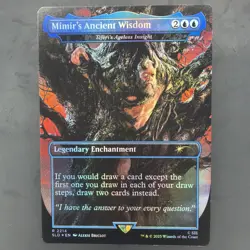 MTG Mimir's Ancient Wisdom, Foil, New/Unplayed, Secret Lair Drop x God of War - Image 1