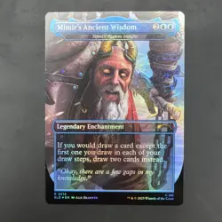 MTG Mimir's Ancient Wisdom, Foil, New/Unplayed, Secret Lair Drop x God of War - Image 2