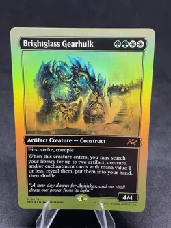 Brightglass Gearhulk (First-Place Foil) Aetherdrift Foil MTG 0474 - Image 1