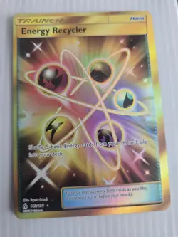 2018 Pokemon Forbidden Light Energy Recycler 143/131 Secret Gold Rare EX-NM - Image 1