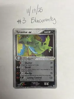 TYRANITAR EX 2005 UNSEEN FORCES HOLO POKEMON 111/115 LP+ - Image 1