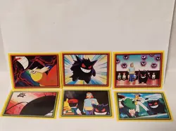 Pokemon 2002 Gengar Sticker Lot Of 6 Merlin Johto League Champions Series 5 - Image 1