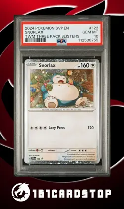 💥Pokemon - Snorlax - SVP 122 - Black Star Promo - TWIM - PSA 10💥 - Image 1