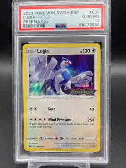 Lugia Prerelease SWSH069 PSA 10 Gem Mint HOLO 2020 Pokemon Promo Vivid Voltage - Image 1