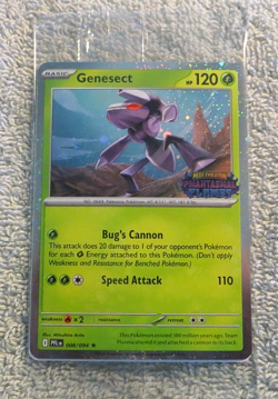 Genesect 008/094 Promo Stamped Holo - Pokemon Phantasmal Flames - Sealed - Image 2