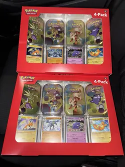 Lot Of 2 Pokemon TCG Scarlet & Violet 151 Mini Tin 4-Pack Sam’s Club Sealed New - Image 1