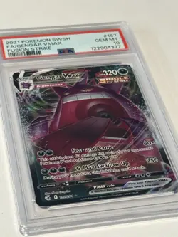 Pokemon Fusion Strike Gengar VMAX #157/264 Full Art PSA 10 Gem Mint - Image 2