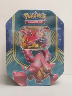 2016 Pokemon XY Steam Siege Battle Heart Volcanion EX Factory Sealed Tin - Image 1