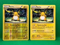 Pokemon Tcg Raichu 49/162 Breakthrough Reverse & Non Holo - Image 1