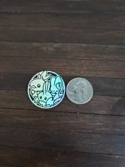 Silver Torchic Mudkip Treecko Pokemon TCG Coin - Image 3