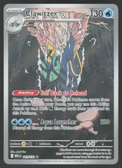 Clawitzer 141/132 Illustration Rare Pokemon TCG Mega Evolution NM - Image 1