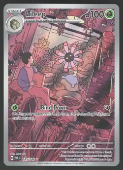 Lileep 145/142 Illustration Rare Pokemon TCG Stellar Crown NM - Image 1